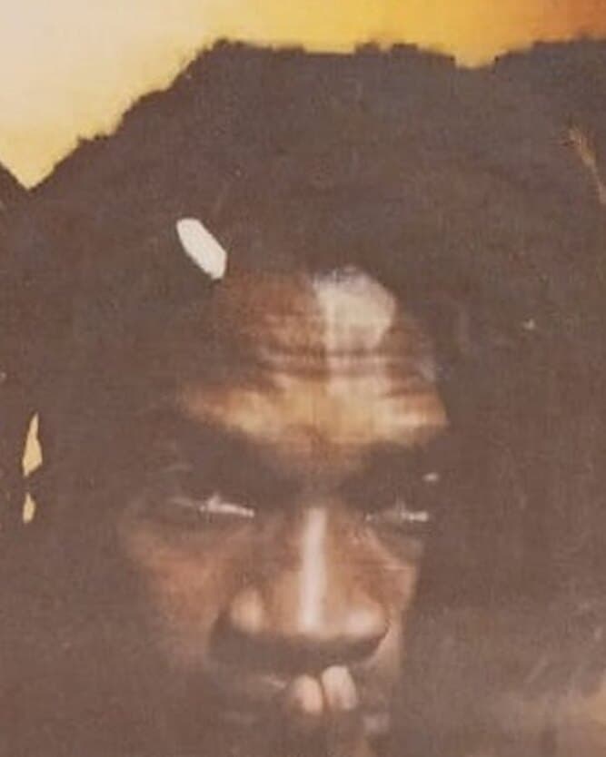 Amaechina’s poster: his face framed by dreadlocks, warm golden light